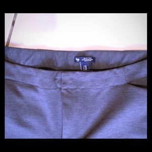 Gray Ponte Knit Pants